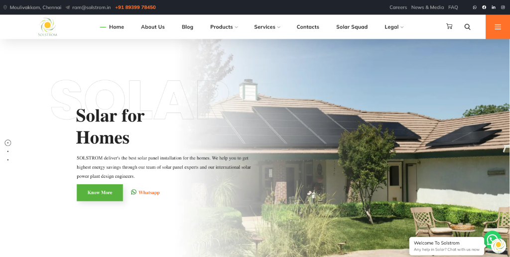 Solstrom Website